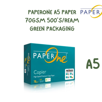 PAPERONE A5 COPIER PAPER GREEN 70GSM
