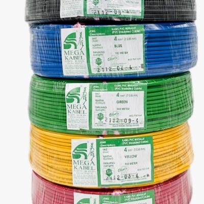 MEGA Kabel Insulated PVC 100% Pure Copper Cable 2.5MM  (SIRIM APPROVE) 100meter