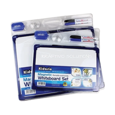 Kidario White Board Set 20x30cm (KWBS-2030-A4)
