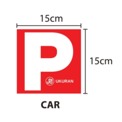 JPJ Cretified Vehicle Car P Sticker for Dark Window