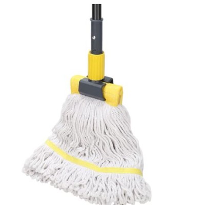 KeFanta Commercial Mop Heavy Duty Industrial Mop with Long Handle,60" Looped-End String Wet Cotton Mops for Floor