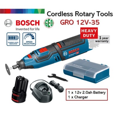 BOSCH GRO 12V-35 CORDLESS ROTARY TOOLS