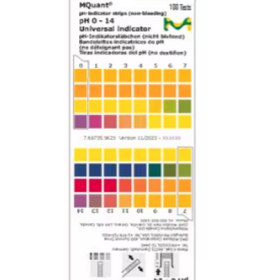 Merck 109535.0001 pH-indicator strips pH 0 - 14 Universal indicator MQuant (100 Pk)