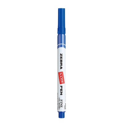 Zebra name pen permanent marker bullet tip Blue (1Box: 10pcs)