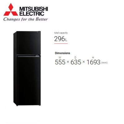 *Mitsubishi 296L 2 Door Top Freezer Fridge  Refrigerator MR-FV32J