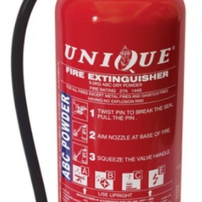 UNIQUE 9KG ABC POWDER FIRE EXTINGUISHER