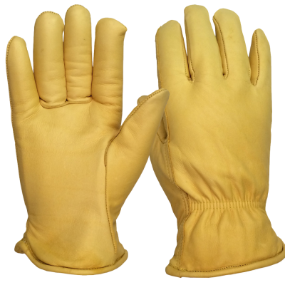 BM Polyco Beige Leather General Purpose Work Gloves - M