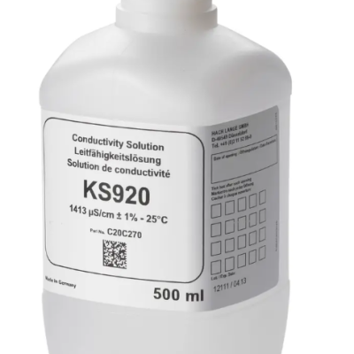 HACH C20C270 - Conductivity Standard Solution, 1413 S cm, KCl, 500 mL