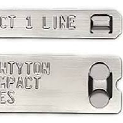 HellermannTyton Metal Cable Labels, 90 mm Width, 500 Per Pack Qty, 90 mm