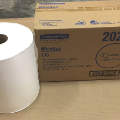 WYPALL INDUSTRIAL TISSUE PAPER (WHITE) L10 JUMBO ROLL 20271 600MM