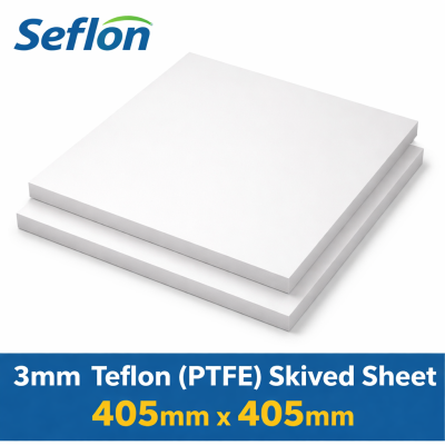 3mmt Teflon Skived Sheet; Brand: Seflon Size: 405mm(W)  405mm(L)