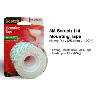 3M Scotch Permanent Mounting Tape 114