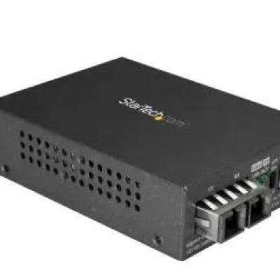StarTech.com RJ45, SC Media Converter, Single Mode, Full Duplex 10 km
