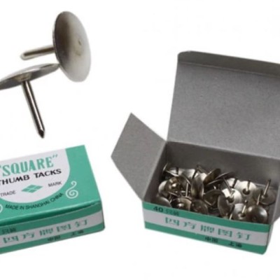 50 Pcs "SQUARE" Thumb Tacks