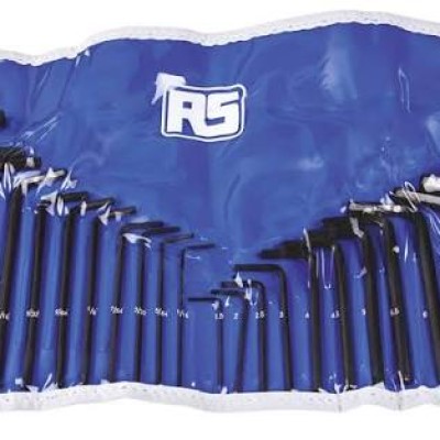 RS PRO 25 piece L Metric Hex Key Set, Hex size 1 16  3 8 in, 1.5  10 mm