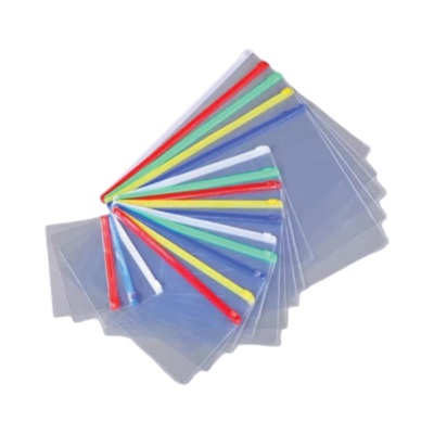BAG DOCUMENT W ZIP TRANSPARENT A4 WD