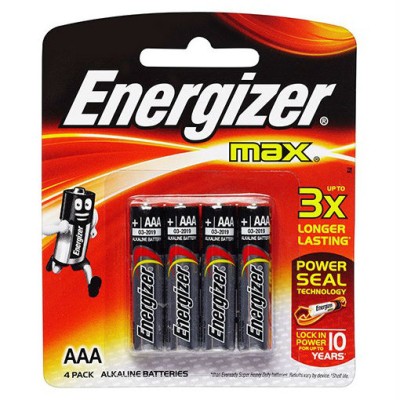 Energizer AAA Alkaline Battery (E92BP4)