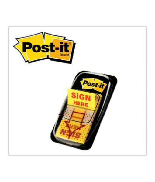 3M Post-it Notes Flag - Sign Here consist of 50sheets      /      pad (12Pads      /      packet)