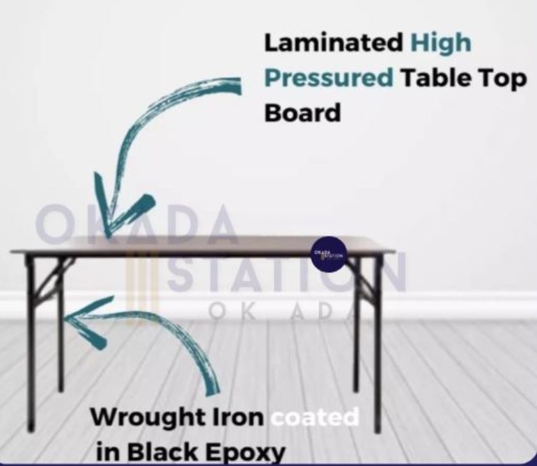 HEAVY DUTY FOLDABLE BANQUET TABLE (6' X 2')