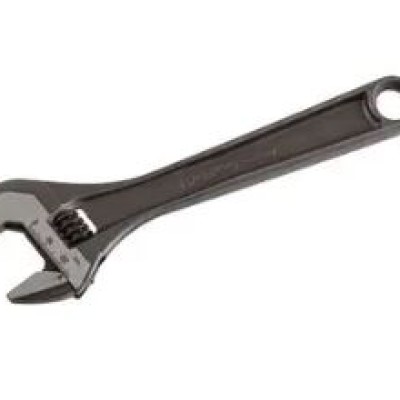 SPANNER, ADJUSTABLE SPANNER, BLACK FINISH, 8"