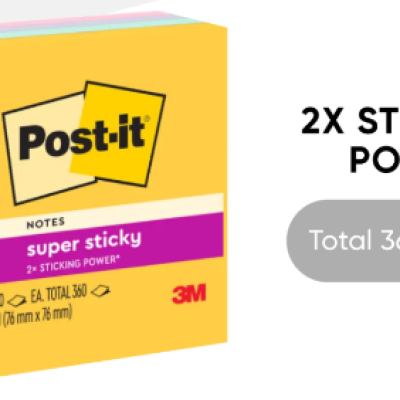 *3M Post-it Super Sticky Notes Cube Sweets Collection 3x3 [90s x 4 Pads] - SINGLE PACK