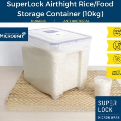 Super Lock Rice Keeper With Wheels (10kg)