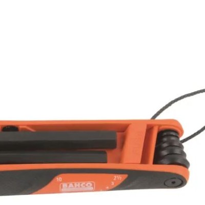 *Bahco 7 piece Folding Metric Hex Key Set, 2 to 10mm
