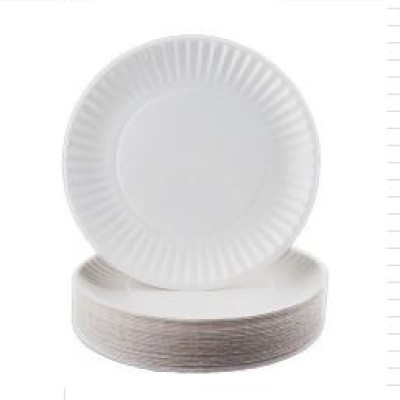 White Plain Paper Plate (50pcs  9 INCH)