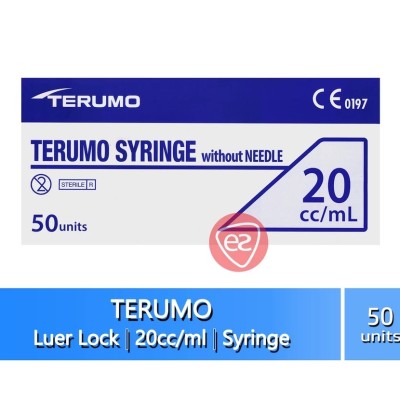 TERUMO SYRINGE 20CC (20ML) LUER LOCK 50S (CODE SS+20L)