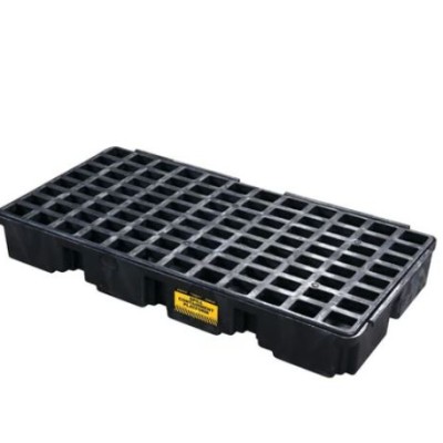 "Drum Spill Containment Plastic Pallet 2 drum modular platform pallet for spill containment Brand: EAGLE MFG Model: 1632BD"