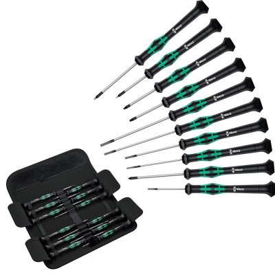*Wera 073675 Precision Hexagon, Phillips, Slotted, Torx Screwdriver Set 12pcs