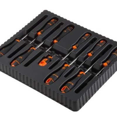 *Bahco B219.010 Phillips; Pozidriv; Slotted; Square Screwdriver Set, 10-Piece