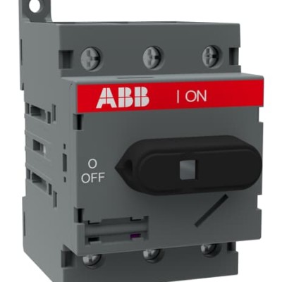 *ABB DIN Rail Non Fused Isolator Switch, 3 Pole, 22 kW Power Rating - OT63F3