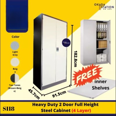OKADA S118 Full Height Metal Cabinet   Loker Besi   Almari Besi   Almari Besi Pakaian   Office File Cabinet