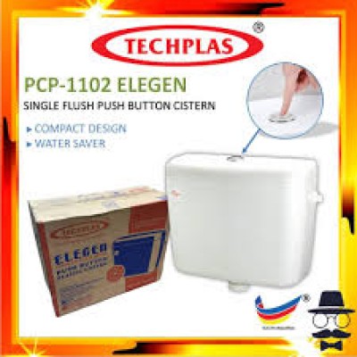 9 Liter Low Level Single Flush Push Button Cistern Toilet