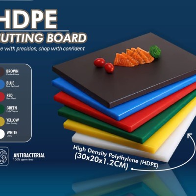 Papan Pemotong Anti Bakteria HDPE [30x20x1.2cm] | Cutting Board Antibacterial
