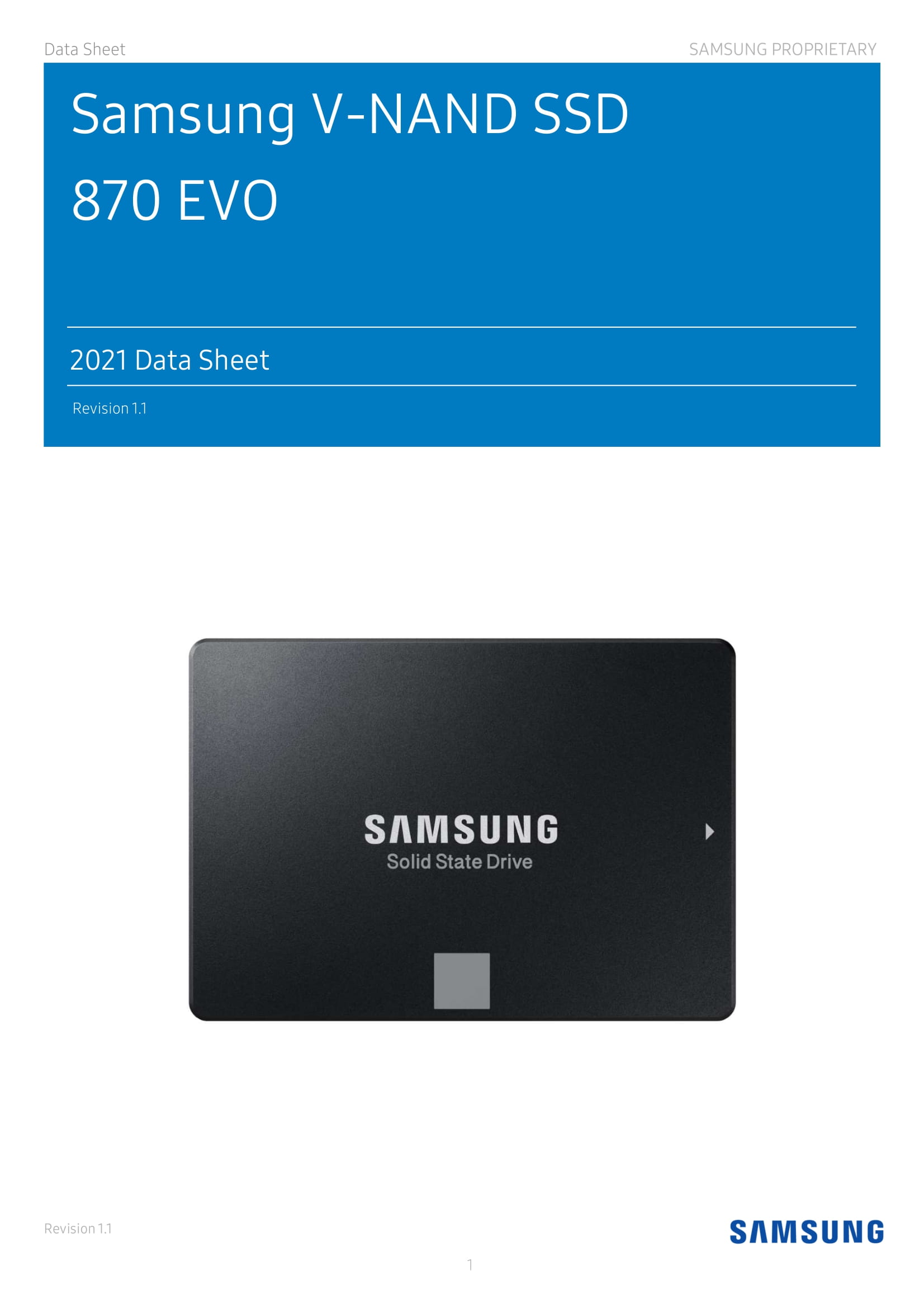 SAMSUNG EVO 870-SERIES 4TB SATA SSD SSG SSD MZ-77E4T0BW