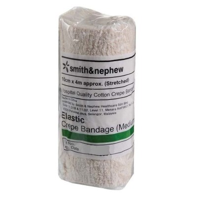 Smith & Nephew Elastic Crepe Bandage 10cm x 4m (Medium Wt)