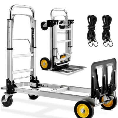 Convertible Hand Truck Dolly 3-in-1 Folding Hand Truck 440 lbs for Shopping