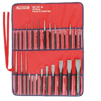 Stanley Proto 26-Piece Punch Set, Pin Punch, 3 16 RS Stock No.: 282-805