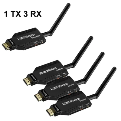 50m Wireless HDMI Extender Video Transmitter Receiver 1 To 3