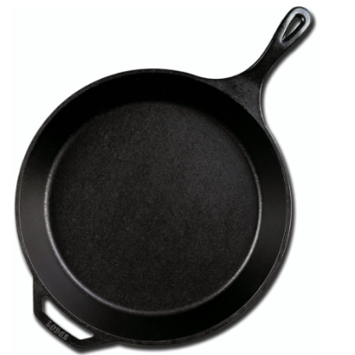 *15-Inch Pre-Seasoned Cast-Iron Skillet (Black)