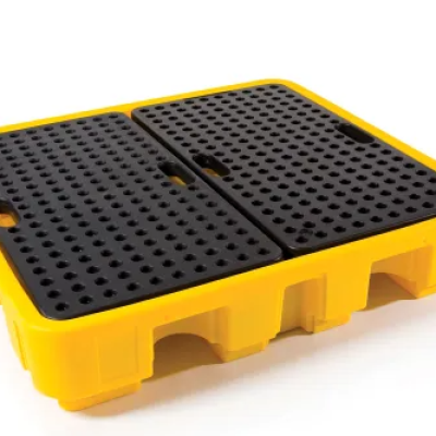 RS PRO Polyethylene Spill Pallet for Industrial Storage, 250L Capacity [31-3024]