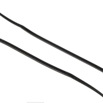 RS PRO Cable Tie, 100mm x 2.5 mm, Black Nylon, Pk-100