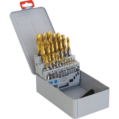 *SwissTech HSS Jobber Drill Sets Metric Size, Set Of 25 - SWT1259020A