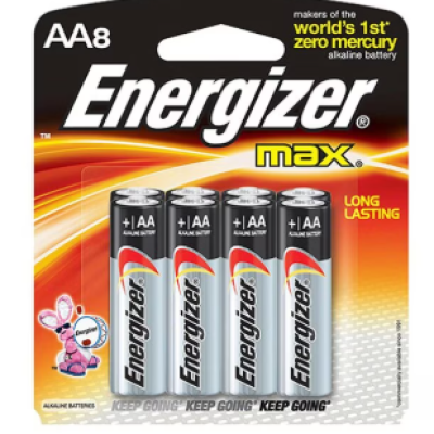 ALKALINE BATTERY AA, 8PCS PACK