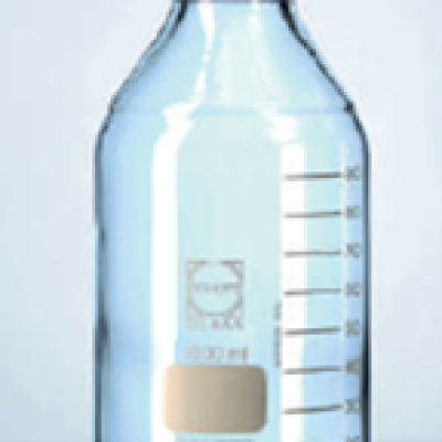 Lab Bottle c w Screw Cap & Pouring Ring