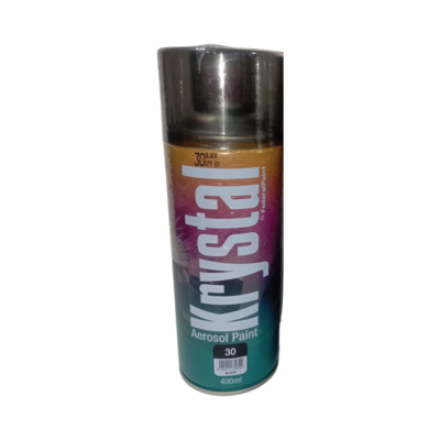 PAINT SPRAY 30 AEROSOL BLK 400ML KRYSTAL