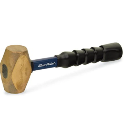 SNAP-ON HBR4 Brass Fiberglass Hammer (Blue-Point)