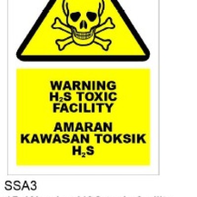 SS316 backplate with hip White background and 3m reflective Sticker for symbol and wording (WARNING)